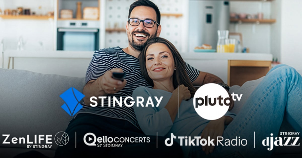 Stingray Expands Lineup on Pluto TV
