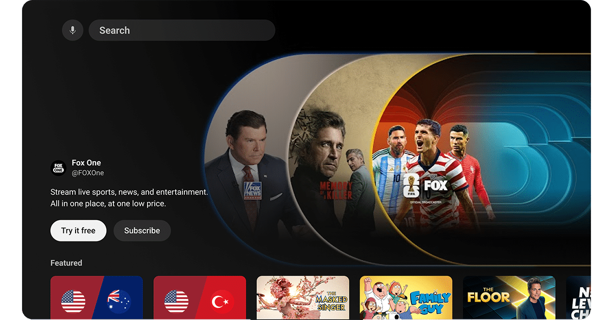 FOX One & Peacock Expand Reach with YouTube Primetime Channels