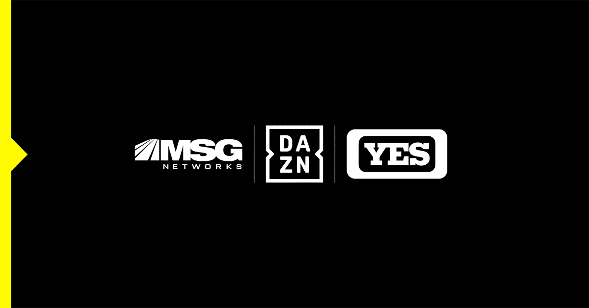DAZN Becomes U.S. DTC Home of YES Network & MSG Networks
