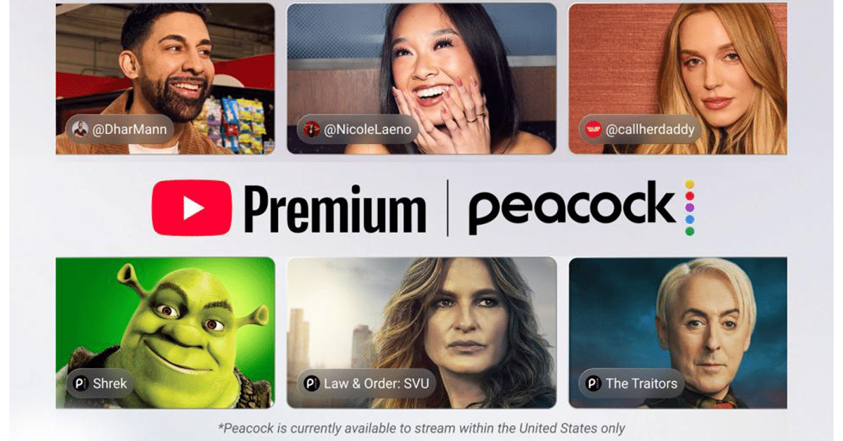 NBCUniversal Sets YouTube Pact Covering Peacock, Universal+ & More
